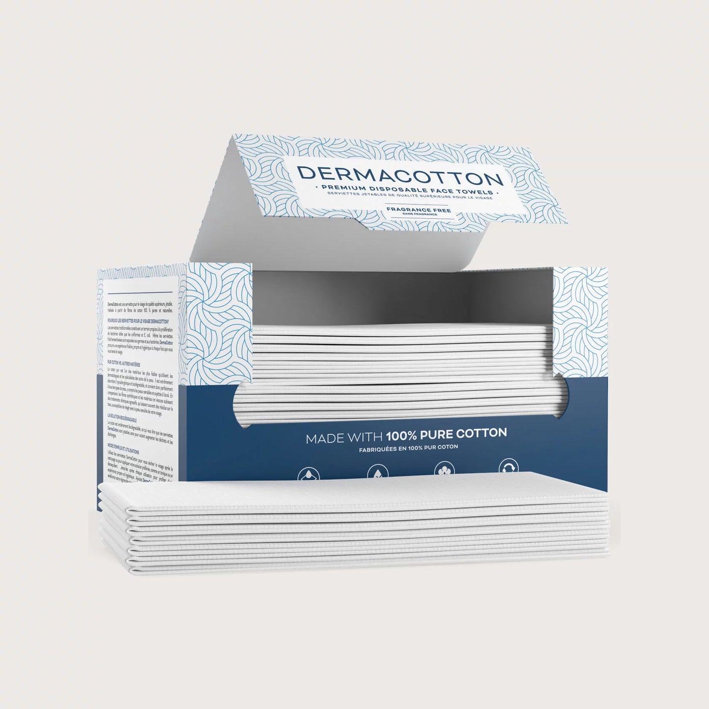 Regular Dermacotton Disposable Cotton Face Towels